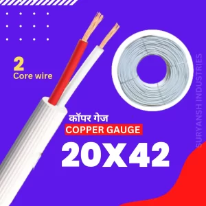 2-Core-White-Color-Data-Cable-Wire-_-Copper-Gauge-20X42-4-mm