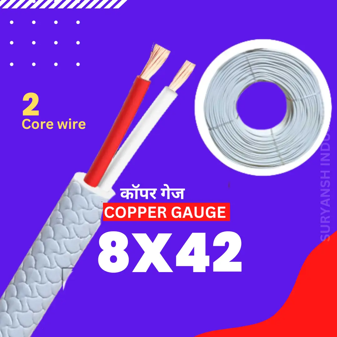 2-Core-White-Color-Data-Cable-Wire-_-Copper-Gauge-8X42-4-mm