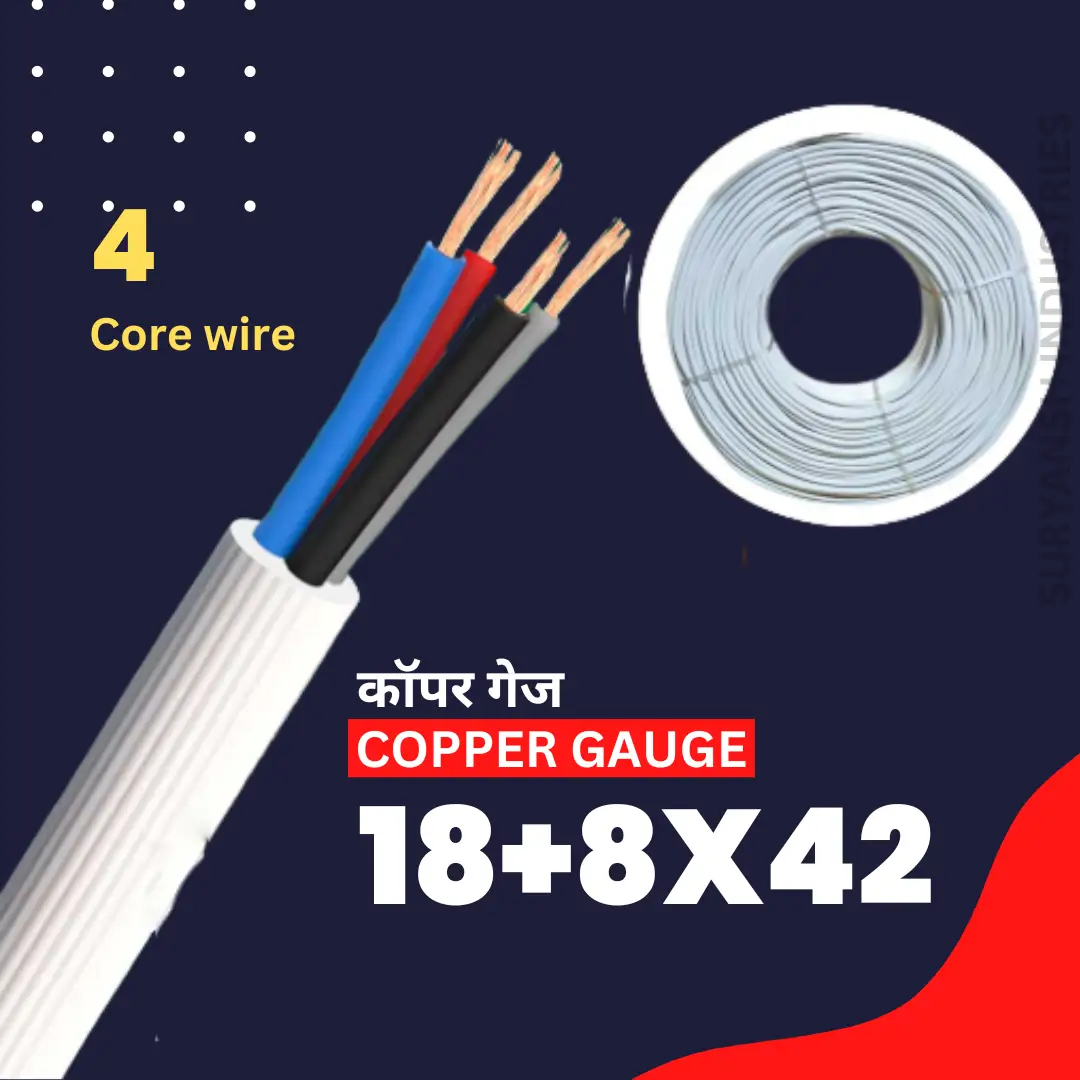4-Core-White-Color-Data-Cable-Wire-_-Copper-Gauge-18-8X42-4-mm